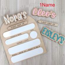 Placa Personalizada Primeiro Dia de Aula, Placa Último Dia de Aula, Etiqueta de Nome Personalizada, Placa Volta às Aulas, Quadro de Anúncio do Primeiro Dia de Aula, Materiais Impressos Gráficos, Volta às Aulas, Presente Personalizado, Marco - Cartão de registro escolar - Visão 50
