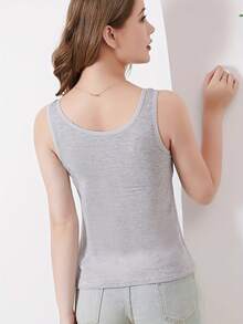 4pcs Modal Long Vest With Integrated Chest Cushion, Wide Shoulder Straps, Sports Bra, No Need To Wear, Inner And Outer Tops - Màu sắc hỗn hợp - Xem 6