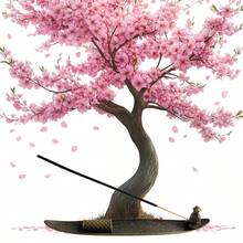 عيدان البخور اليابانية بطول 8.66 بوصة بعطر الكرز الياباني الفريد، وقت احتراق طويل لتنقية الهواء في المنزل والفندق، هدية رائعة لعيد الهالوين والكريسماس