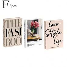 3pcs Foldable Decorative Fake Books, Minimalist Decor Books For Home, Office, Showroom