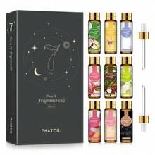 PHATOIL 精油礼盒套装，多规格套装选择（3 件/6 件/9 件/10 件/12 件/15 件/20 件套装）香薰精油套装，水果香薰油套装不同套装用于扩散器、香薰、蜡烛、香皂，高级精油礼盒套装送朋友、家人、节日礼物 - 多樣化香型 - 查看 28