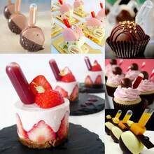 50pcs Dropper Straw, Cake Dropper, Dessert Dropper Plastic Squeeze Transfer Dropper Dropper