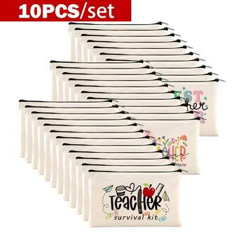 10pcs Teacher-Themed Patterned Zippered Makeup Bag And Toiletry Pouch Set, Versatile Storage Bags For Various Items, Portable Multipurpose Organizer Gift For Teachers, Thanksgiving Christmas Birthday Back-To-School Graduation Present Bag, Bags, Makeup Bag, Organizer, Storage, Makeup Bags, Toiletry Bag, Desk Organiser, Makeup Organizers, Small Makeup Bag, Cosmetic Bag, Christmas Gifts, Pouch, Clutch / Small Handbag, Makeup Organizer, Pouch, Brush Holder, Mini Pouch, Large Capacity Pouch, Gifts For Women, Christmas Gifts, Gift Ideas For Women