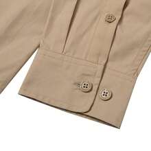 CAMISA DE MANGA LARGA CLÁSICA CON MONOGRAMA GRANDE LUX, Casual para uso diario y trayectos, Unisex