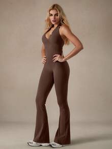 NcmRyu 1 件女式弹力塑身瑜伽、舞蹈、训练、跑步、健身、户外运动连体衣