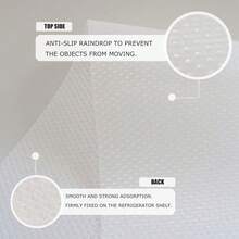 Refrigerator Mats,EVA Refrigerator Liners Washable Can Be Cut Refrigerator Pads Fridge Mats Drawer Table Placemats,Shelves Drawer Table Mats,Size 17.6"X11.3",Spring Summer Picks,Brides Maid Gifts,Room,Bedroom Decor,Beach,Travel,For Men,For Women,Vacation,Cute Stuff - Clear - View 3