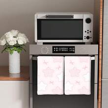 Conjunto de 2/4 peças, panos de prato, estampa de bolinhas em formato de coração, toalhas modernas de microfibra superabsorventes, panos de prato para cozinhar e assar, panos de prato, toalhas de limpeza, toalhas de mão, supermacios e altamente absorventes, decoração de cozinha, presentes para vizinhos, presentes para a mãe, presentes de aniversário, presentes de inauguração para amigos, itens essenciais de cozinha, necessidades diárias