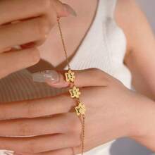 [Custom]Paw Print Name Bracelet, Personalized Tiny Dog Paw Bracelet, Minimalist Paw Bracelet, Animal Bracelet, Pet Bracelet, Personalized Bracelet,Christmas Gift Supplies - Multicolor - View 11