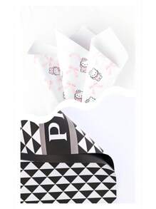 Sanrio 10 Pcs Of Kitten Bow Flower Wrapping Paper, With The Cute Hello Kitty Pattern As The Theme, Suitable For Various Occasions. Whether It's Halloween, Christmas Or Valentine's Day, It Can Add To The Festive Atmosphere For You. In Addition, It Is Also Very Suitable For Packaging Wedding Flowers, Adding A Romantic Touch To Your Special Moment.