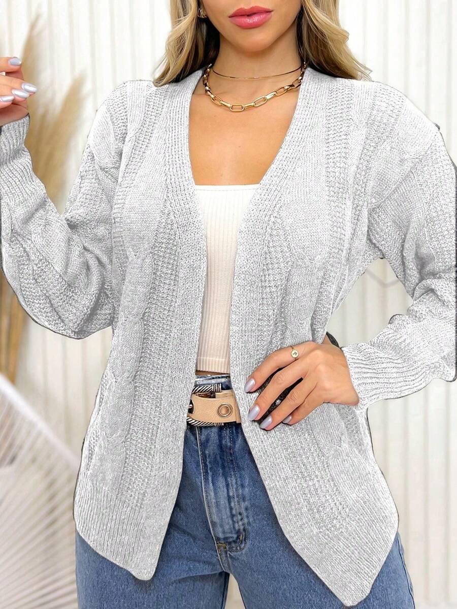 Knitwear Kimono Line New2023feminine - 淺灰色 - 查看 1