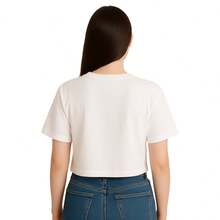 Cropped Básica Manga Curta Blusa Oversize Plus Size Silk Estampado