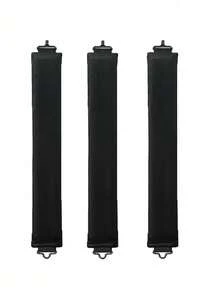 3pcs Satin No-Heat Curling Wand, Hair Curler And Hot Curler, Made Of Soft High-Elasticity Rubber Filling, No-Heat Curler, Hair Styling Kit, Hair Tool Kit, Home Beauty Women Accessory Gifts ,Hair Styling Tools - Black - View 3