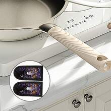 ハロウィン鋳鉄ハンドルカバー フライパン ポットホルダー ゴーストパンプキンスカル 断熱スリーブ ベーキング調理器具用 - パープル - チェックする 6