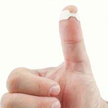 15/50片装无纺布蝴蝶封口胶带，用于伤口缝合，带非粘性垫，适用于急救包 - 白色 - 查看 6