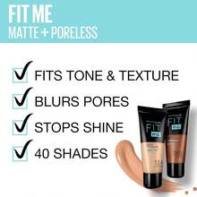 Maybelline Fit Me 哑光无孔粉底液，112 柔米色，1 盎司/30 毫升，适合中性至油性皮肤，无油，持久妆容，粉底液，无油粉底液，哑光，1 盎司/30 毫升 - 哑光，粉底液，持久，无油，妆前乳，护肤，夏季彩妆 - 112 - 查看 7