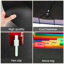 OfficeToSchool​ 13-Pocket Folder For A4/LETTER + Fun Bear Pens W/4-Color System