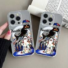 Teléfono Nuevo teléfono magnético transparente White Ghost Graffiti adecuado 16, 15, 14, 13, 12, 11, X, X/SMAX. El soporte magnético admite carga inalámbrica. Funda protectora Simple XS, teléfono XS. - transparente - Ver 3