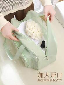 Clear PVC Waterproof Swimming Bag - Travel Handbag And Shoulder Bag - Gris - Ver 2