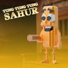 Tung Tung Sahur‌ Figure Block Toy Tralalero Tralala‌,LiriLi Larlla‌,‌Boneca Ambalam‌ Figure Toys Building Blocks Gift Party Favors