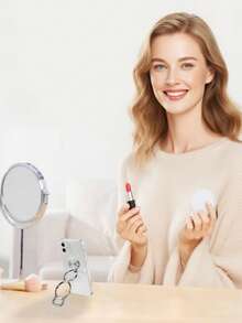 1 PC Personalized Custom Portable Metal Double-Ring Creative Foldable Metal Phone Stand – A Stylish, Multifunctional Phone Ring Holder With A Bottle Opener, Which Also Works As A Desktop Live Streaming Support Rack. Ideal For Daily Use, It Makes A Perfect Gift For Boyfriends, Girlfriends, Family Members And Elders, And Is Also Excellent As A Corporate Promotional Gift Or Party Favor.