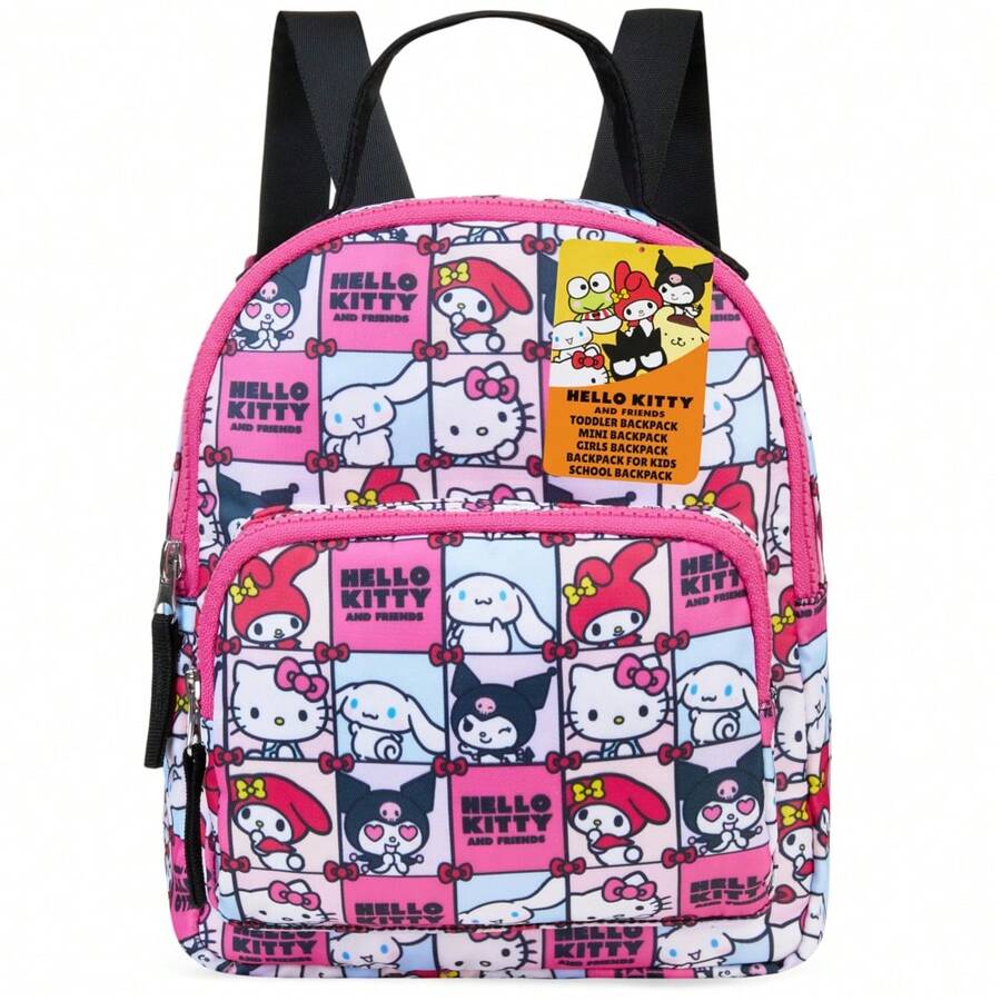 Hello Kitty Backpack Mini Rucksack Kawaii Small Daypack Nursery Bag Preschool Lunch Travel Anime Fashion - Pink - View 1