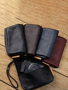 Bolsa de almacenamiento para cámara CCD, bolsa compacta multifuncional para cámara, estuche protector para cámara para transportar fácilmente sin preocupación por el desgaste, esenciales de viaje, estuche para cargador, accesorios de cámara digital, organizador de cables, organizador electrónico, impermeable y portátil para viajes, tecnología, mujeres y hombres