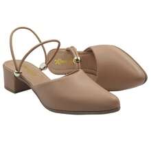 Women's 2 In 1 Heel Mule Sandal With Medium Heel - 乾枯玫瑰色 - 查看 2