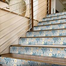 Papel tapiz autoadhesivo y removible con patrón de flores y hierba, rollo de papel tapiz autoadhesivo y resistente al agua que se puede cortar a medida, adecuado para baño, ducha, cocina, sala de estar, oficina y decoración de habitaciones, decoración del hogar, decoración de paredes. Tamaño de 3.94/5.9*78.74 pulgadas adecuado para decoración parcial, tamaño de 7.87/11.81*78.74 pulgadas adecuado para aplicación en áreas grandes.