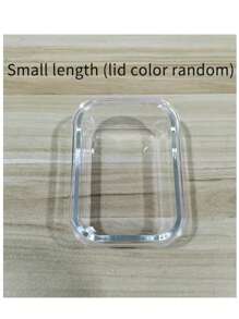 1pc Microwave Friendly Glass Food Container, Thermal Lunch Box. Note: Lid Cannot Be Heated. - Multicolor - View 15