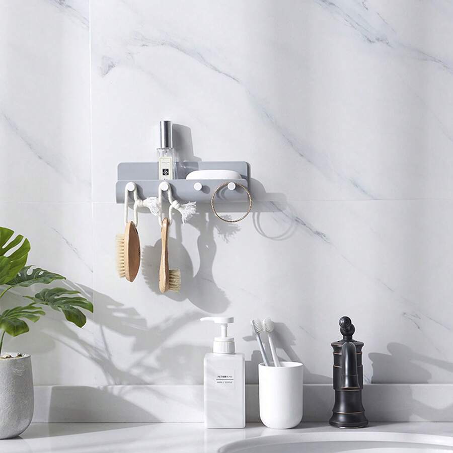 Adhesive Hanging Key Holder No Drilling Kitchen Drying Rack For Key Bracelet Phone Mails