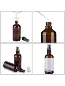 Amber Red Essential Oil Spray Bottle, 100ML Small Spray Bottle, Convenient For Travel, Leak-Proof - Suitable For Toner, Face And Hair Spray - Brown - View 6