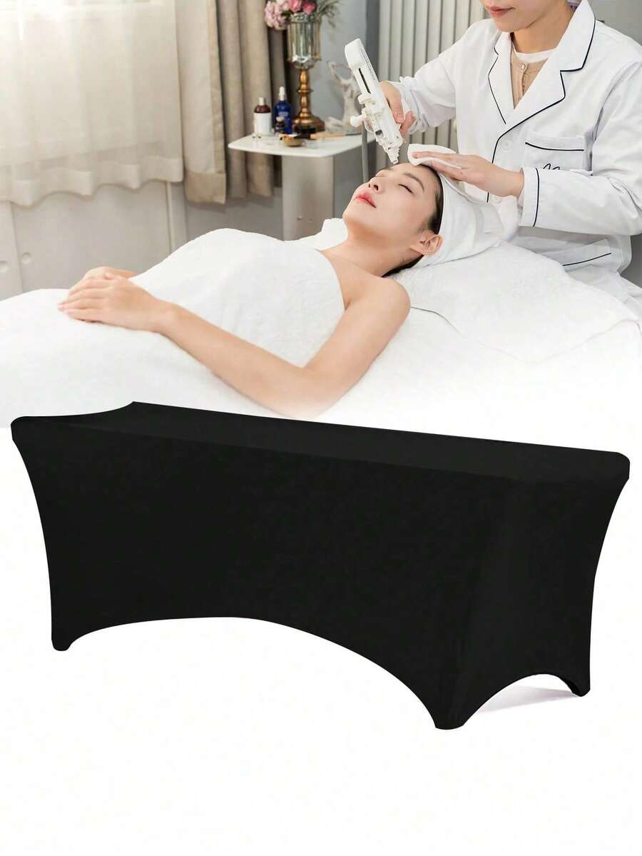 Professional Elastic Lash Bed Cover 6FT 183*76*76 – Black Spandex/Polyester Fitted Sheet For Eyelash Extension, Massage & Spa Beds, Reusable & Durable Salon Table Cover - Multicolor - View 1