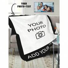 Customized Blankets & Flannel Personalized Photo And Text/Name Blankets ...