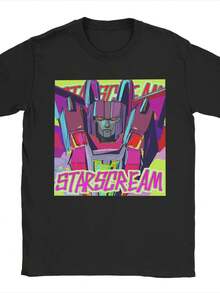 Mens Womens Starscream Ed T Shirt Pure Cotton Graphic Printed Tee Shirts Top Clothing.Jpg - Đen 8 - Xem 1