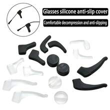 4/8/16 Peças Ganchos de Orelha Antiderrapantes de Silicone para Óculos, Apoios de Orelha Antiderrapantes - Transparente e Preto, Incluindo 1 Par de Cada Tamanho Grande, Médio e Pequeno, Redondo, Clipes de Orelha para Óculos, Suportes Antiderrapantes, Mangas de Ponta de Óculos, Suportes de Óculos, Adequados para Óculos, Óculos de Sol, Óculos para Esportes e Atividades ao Ar Livre, Fixadores de Óculos Confortáveis, Adequados para Óculos de Sol, Óculos, Óculos etc., Acessórios de Óculos, Presente do Dia dos Professores, Presente do Dia dos Pais