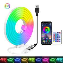 10m RGB Neon Light Strip, 5V IP65 Waterproof LED Neon Lights, Suitable For Halloween, Christmas And Other Holidays Or Daily Home Neon Light Decoration Lighting - Multicolor - View 13