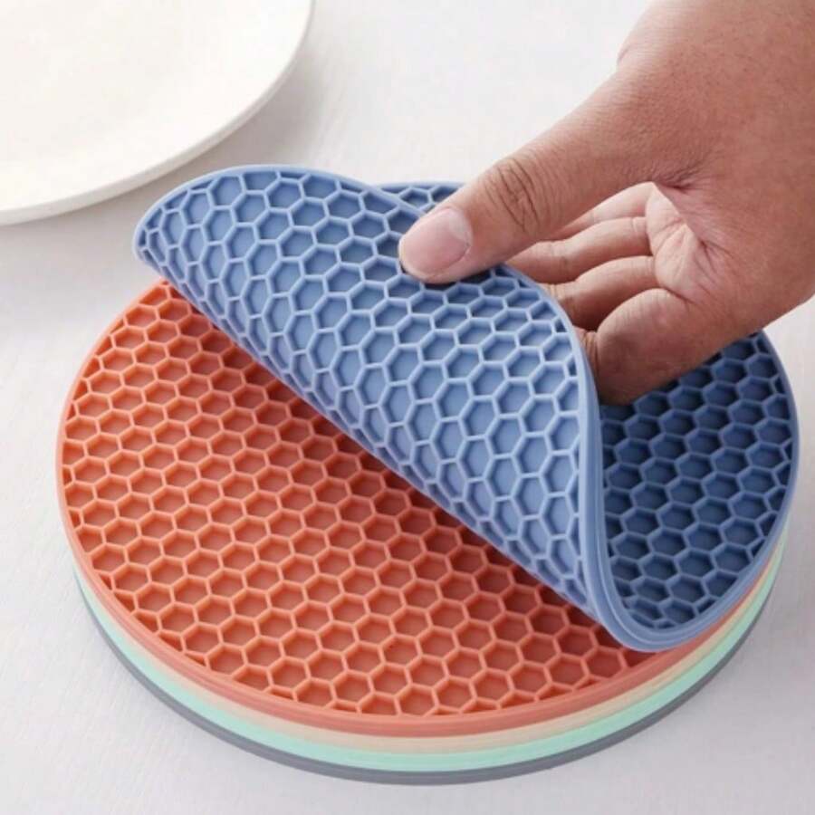 kit 6 Descansos Panela em Silicone Protetor Resistente