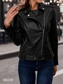 chaqueta de mujer - Negro - Ver 1