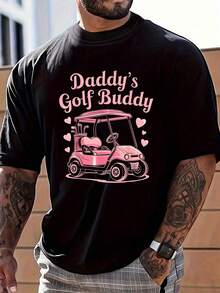 Daddy's Golf Buddy Kids Golfer Dad Women Girls Fathers Day T-Shirt