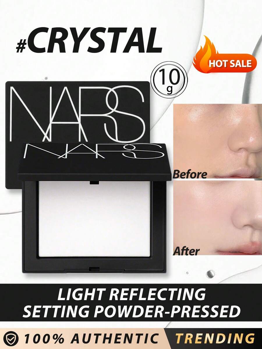 NARS Light Reflecting 定妝粉 (Crystal) 10g - 這款經典配方能提供全天長效持妝與光澤妝效。輕盈質地易於暈染，能輕鬆定妝且不增加額外色彩或遮瑕度。