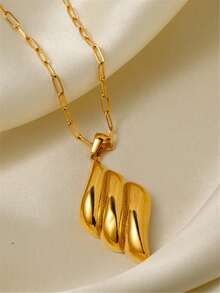 1pc European & American Style Exaggerated Geometric Asymmetrical Multi-Layer Necklace