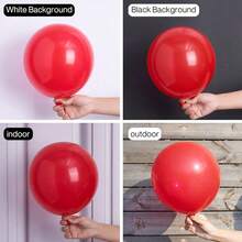 Red Balloons 25pcs/50pcs 12 Inch Happy Birthday Party Balloons Christmas Wedding Valentine's Day Theme Party Decorations - Red - View 4