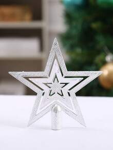 1 Piece Of Christmas Tree Star Decoration, Three Sizes Ranging From 3.94 Inches To 7.87 Inches, Creating A Festive Atmosphere, Three-Dimensional Stars, Decorations, Scene Decorations, Room Decorations, Home Decorations, Window Decorations, Pendant Decorations, For Holiday Parties. - Multicolor - View 9