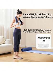 Midea CW6 Smart Health Scale: High-Precision Measurement, Multi-Person Data Storage, LED Large Display, Suitable For The Whole Family