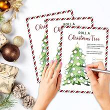 20pcs Country Floral Christmas Trivia Game, Includes Holiday Movie And Song Questions, Suitable For Adults, Office, Groups, Thanksgiving