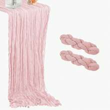1/2/5/10 Pcs 90*180cm/90*300cm Romantic Sheer Table Runner, Suitable For Wedding Decoration, Bridal Shower, Birthday Party, Chair Sash, And Wedding Arch