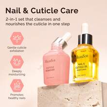 25ML Cuticle Care Kit - Cuticle Oil And Cuticle Remover, Cuticle Nourishes And Softener, Promotes Nail Growth And Strength For Home And Salon Use 2PCS #NailEssentials - 無色 - 查看 2
