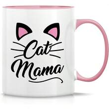 Retreez Funny Mug - They Call Me Daddy Lovers 11 Oz Ceramic Coffee Mugs - Funny, Sarcastic, Motivational, Inspirational Birthday Gifts Husband, Boyfriend, Friends, Coworkers, Dad, Father - CAT003 - 白色馬克杯,粉紅色手柄和內壁 - 查看 12