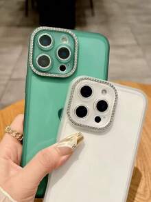 Estuche protector de lente con cristales de lujo compatible con iPhone 16 Pro Max, funda suave transparente de TPU a prueba de golpes compatible con iPhone 14/13/11/16 Pro/16 Plus - Multicolor - Ver 4