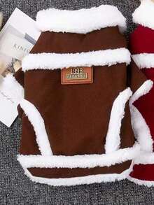 Cute Dog/Cat Clothes, Vintage Vest, Warm Thermal Lining, Autumn/Winter Pet Apparel